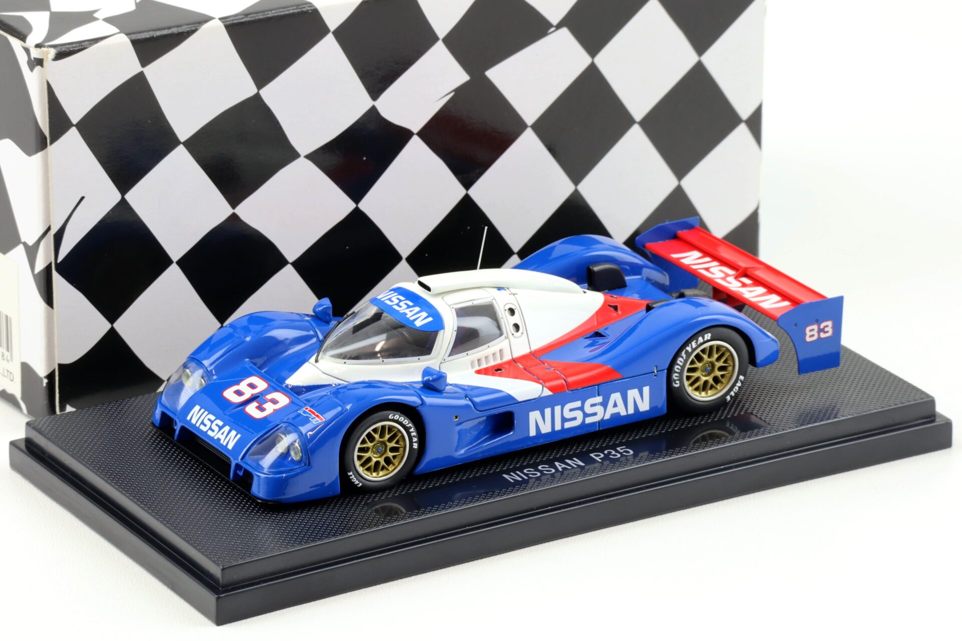 ID 94701 orig 1.jpg 1:43 Ebbro Nissan P35 Prototype Le Mans 1992 O´Connell #83 blue