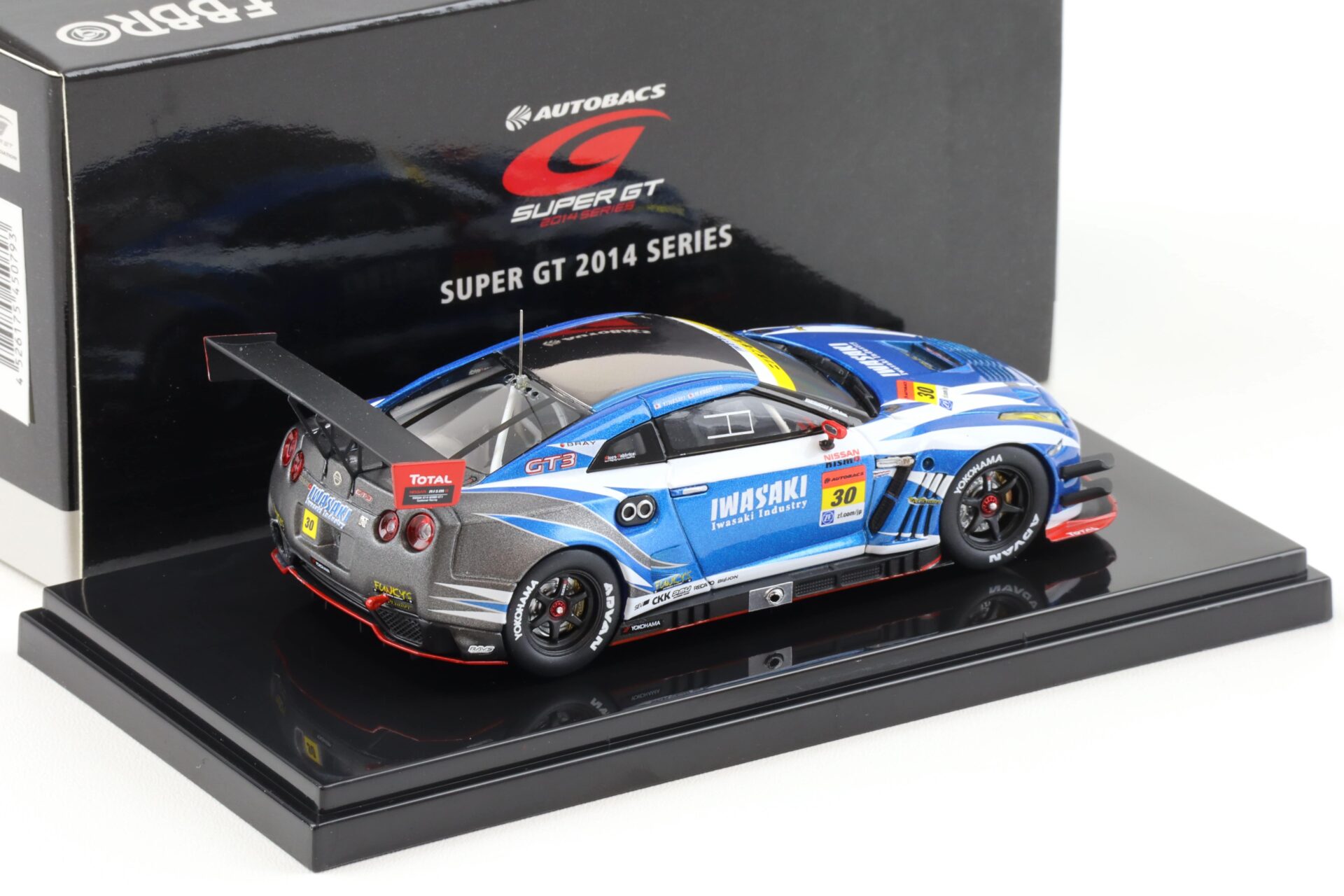 1:43 Ebbro Nissan GT-R R35 Super GT300 IWASAKI apr GT-R 2014 #30 Iwasaki/ Kageyama
