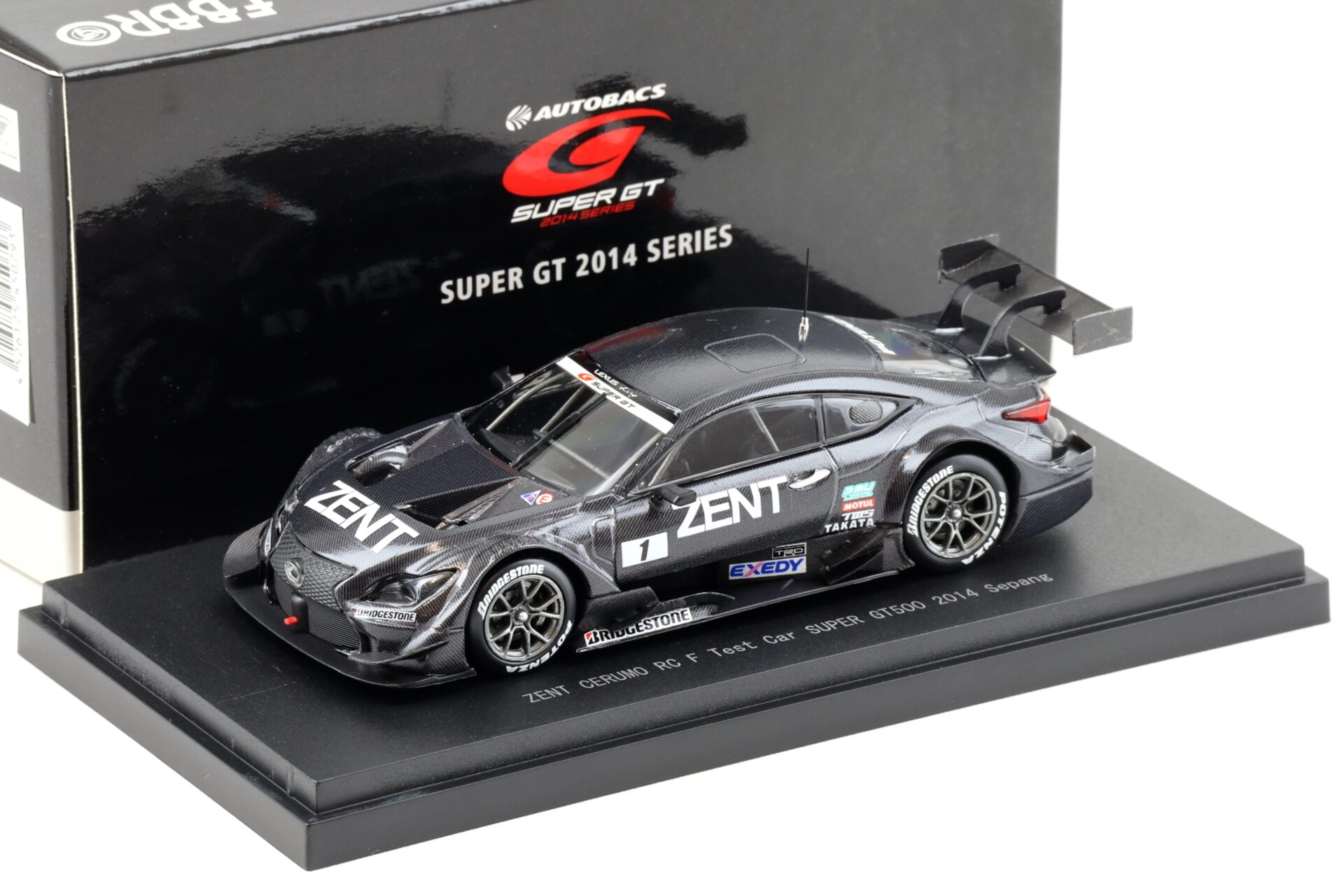 1:43 Ebbro Lexus RC F Super GT500 ZENT CERUMO RC F Test Car 2014 Sepang #1