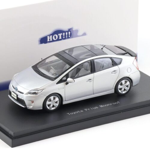 1:43 Ebbro Toyota Prius Moonroof silver metallic 2012