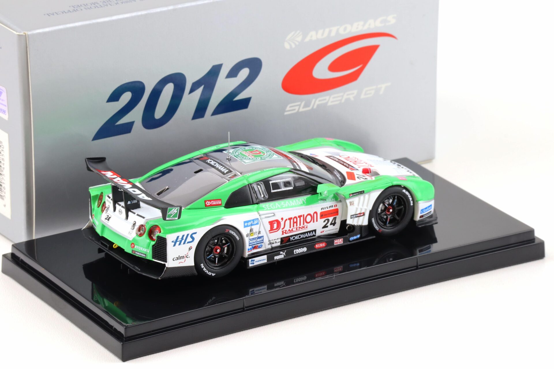 1:43 Ebbro Nissan GT-R Super GT500 DÂ´Station ADVAN GT-R 2012 #24 Low Down Force
