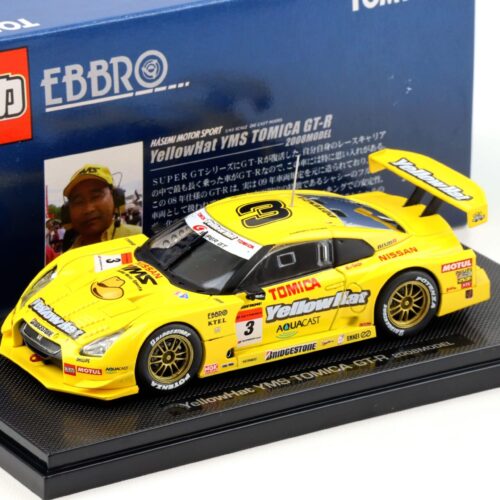1:43 Ebbro Nissan GT-R YellowHat YMS TOMICA GT-R 2008 #3 Quintarelli/ Yokomizo