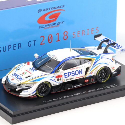 1:43 Ebbro Honda NSX-GT Super GT500 EPSON Modulo NSX-GT 2018 #64 Baguette