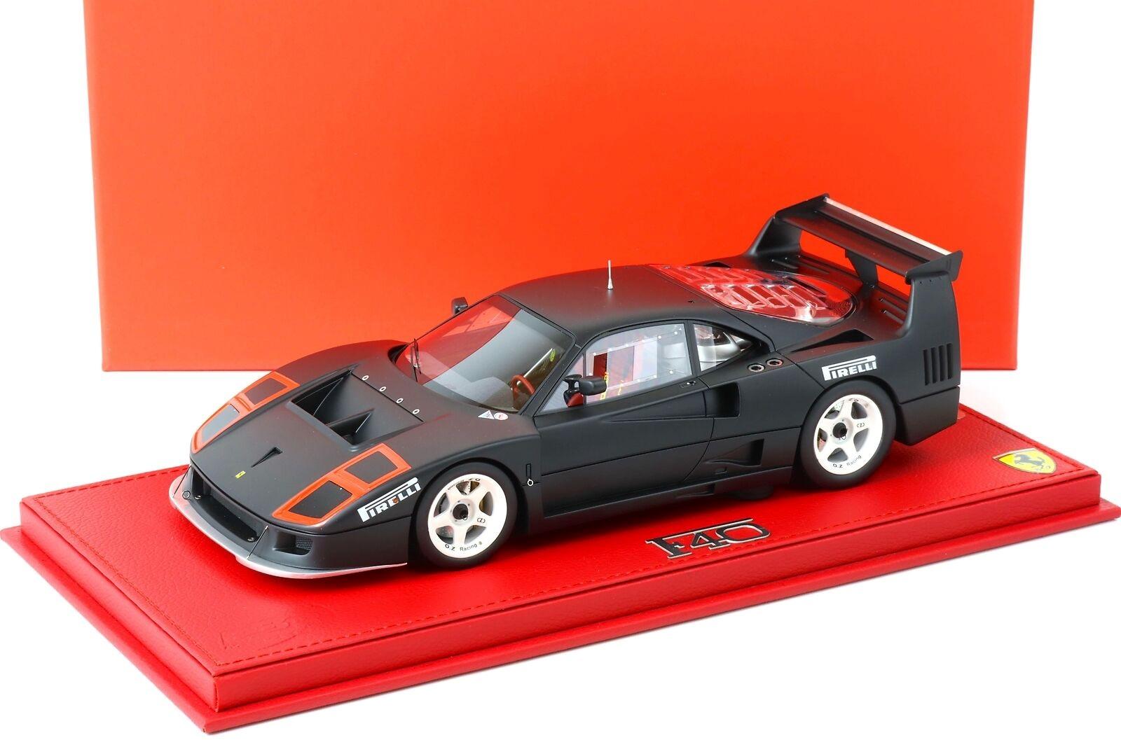 ID 94843 orig.jpg 1:18 BBR Ferrari F40 LM Two Light Test Monza Version 1989 matt black - Limited 100 pcs.
