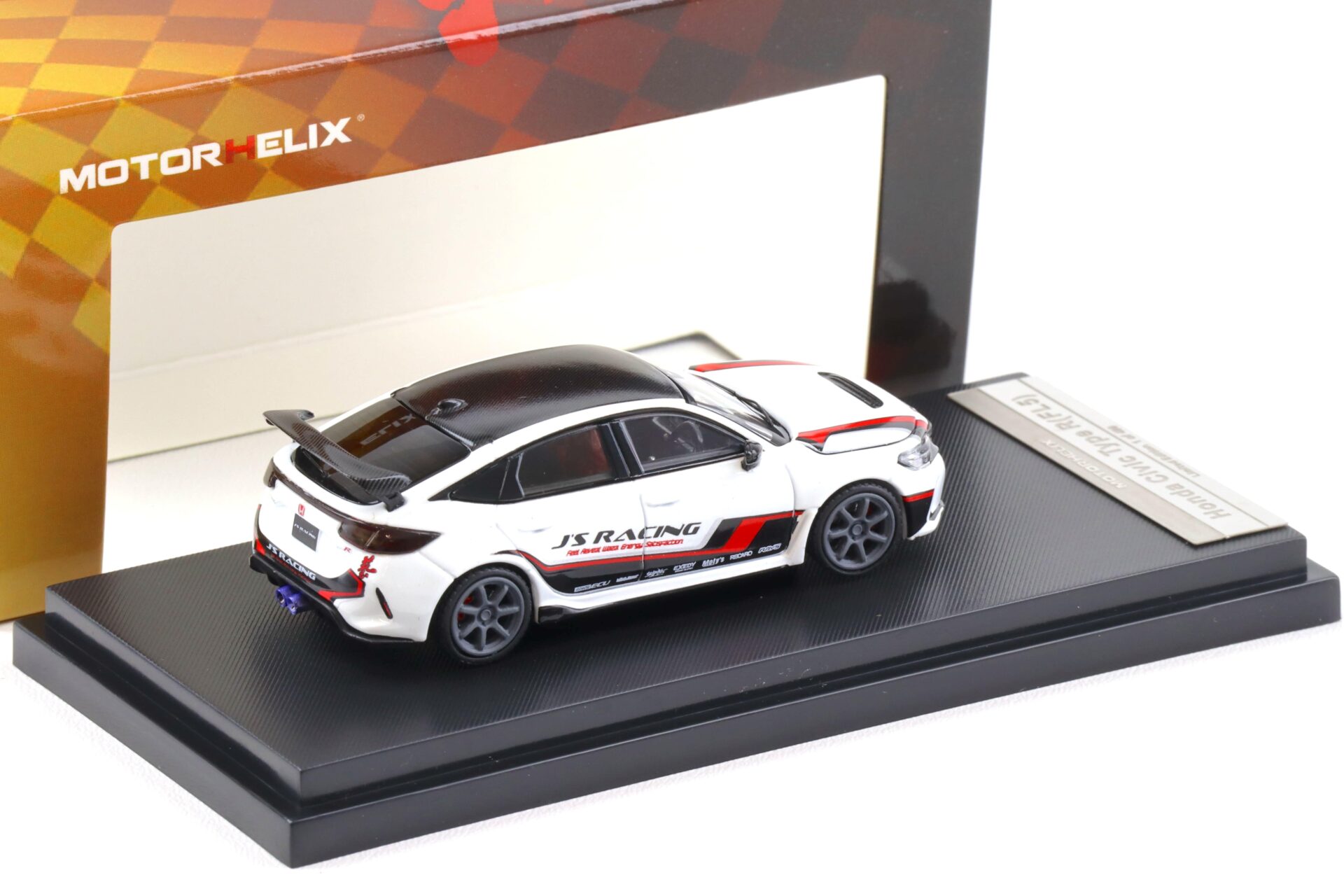 1:64 Motorhelix Honda Civic Type R (FL5) J`S Racing white pearl M65317