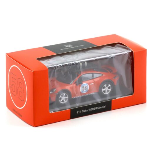 1:43 Spark Porsche 911 (992) Dakar RED58 Special orange Limited WAP DEALER