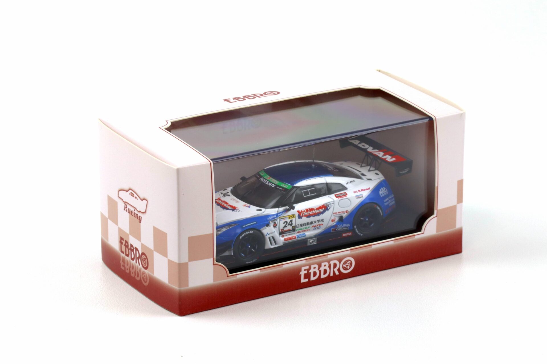 1:43 Ebbro Nissan GT-R R35 Super Taikyu 2016 ThreeBond #24 Uchida