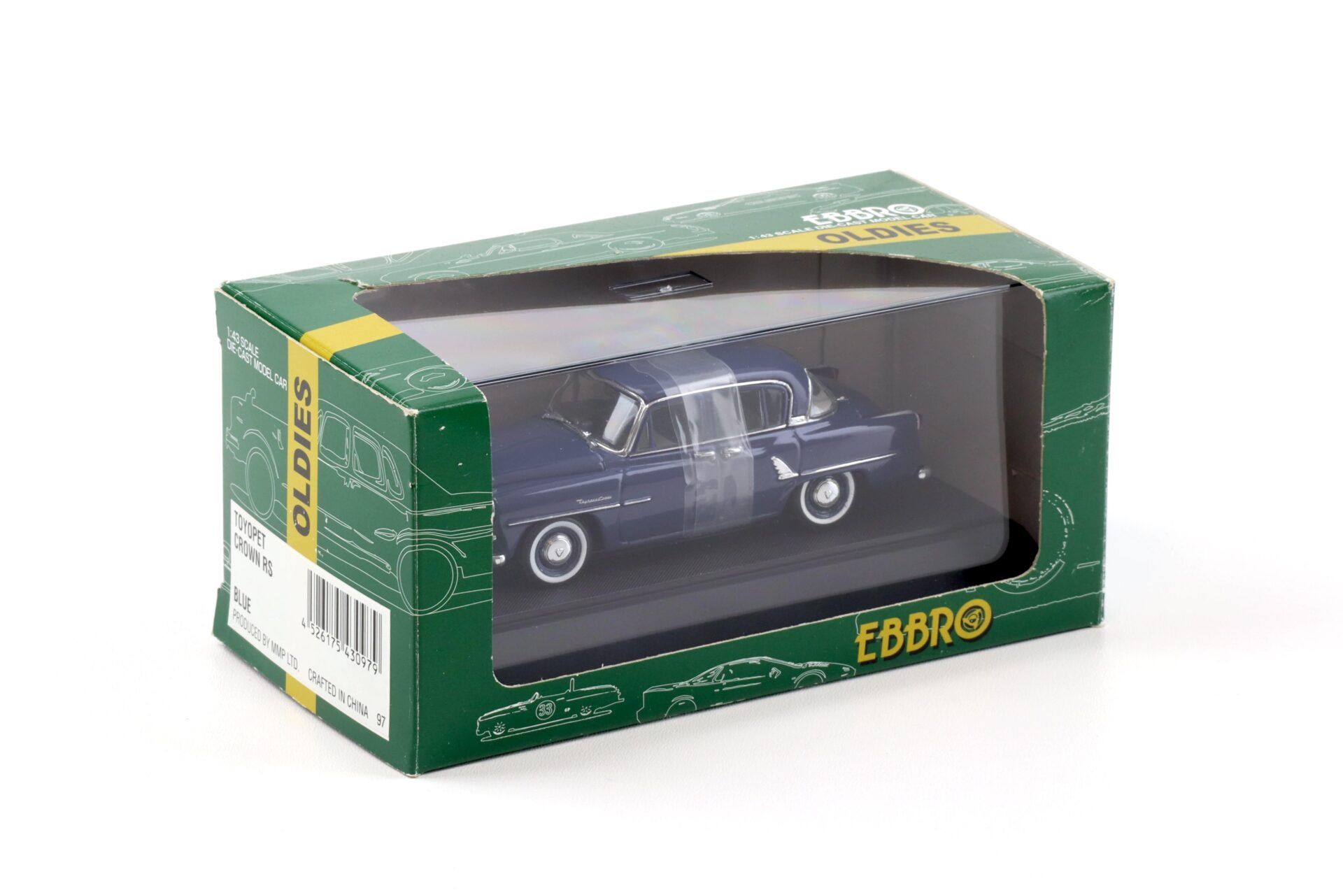 1:43 Ebbro Toyopet Crown RS Sedan blue 1955