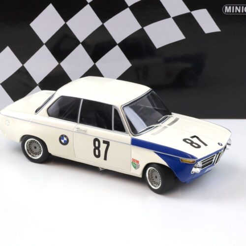 1:18 Minichamps BMW 2002 tiK Hubert Hahne GP Grand Prix Brno 1969 #87 white