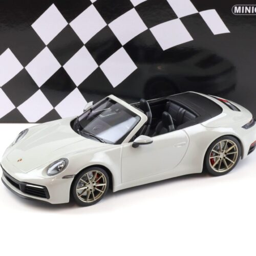 1:18 Minichamps Porsche 911 (992) Carrera 4S Cabriolet 2019 Kreide grey