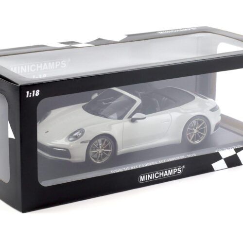 1:18 Minichamps Porsche 911 (992) Carrera 4S Cabriolet 2019 Kreide grey