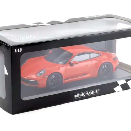 1:18 Minichamps Porsche 911 (992) Carrera 4S Coupe 2019 orange/ black