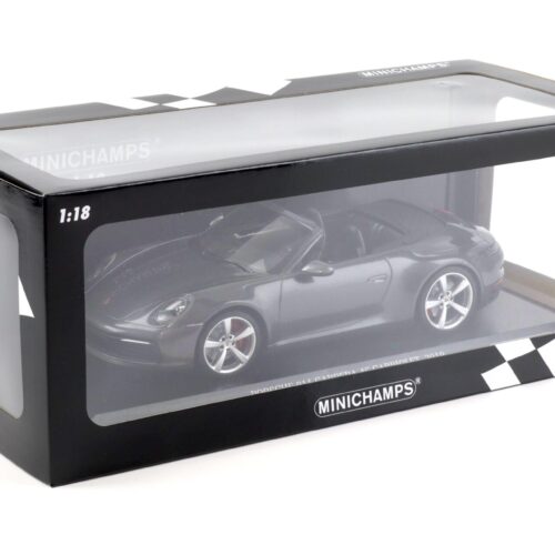 1:18 Minichamps Porsche 911 (992) Carrera 4S Cabriolet 2019 grey metallic