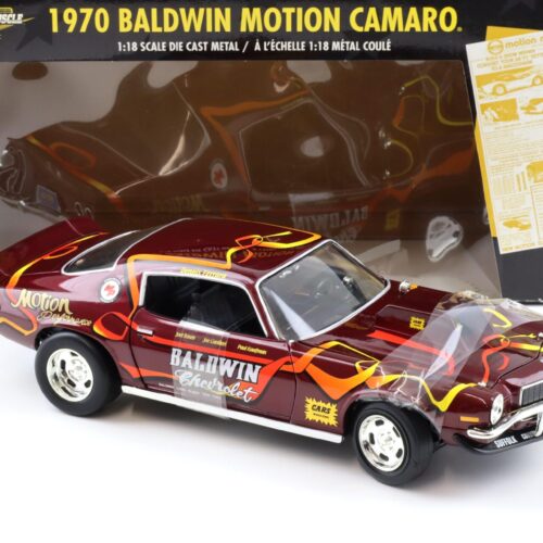 1:18 ERTL 1970 Chevrolet Baldwin Motion Camaro dark red 33379