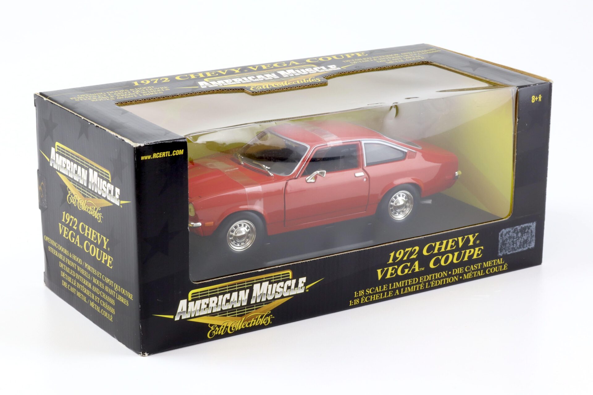 1:18 ERTL 1972 Chevrolet Chevy Vega Coupe red 33509