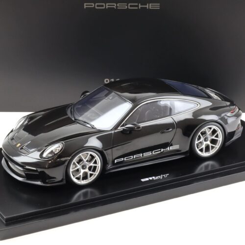 1:18 Spark Porsche 911 (992) S/T Coupe black/ silver wheels 2023 WAP DEALER