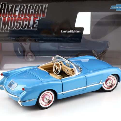 1:18 Auto World 1954 Chevrolet Corvette Convertible Pennant blue metallic