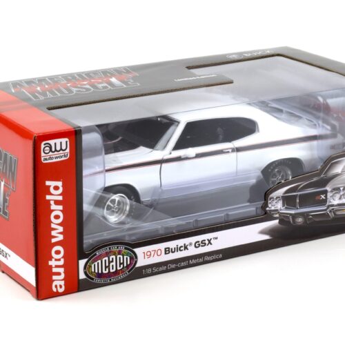 1:18 Auto World 1970 Buick GSX Coupe MCACN white
