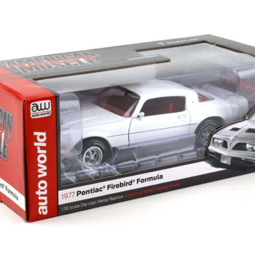 1:18 Auto World 1977 Pontiac Firebird Formula cameo white