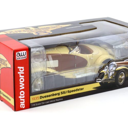 1:18 Auto World 1935 Duesenberg SSJ Roadster yellow/ brown