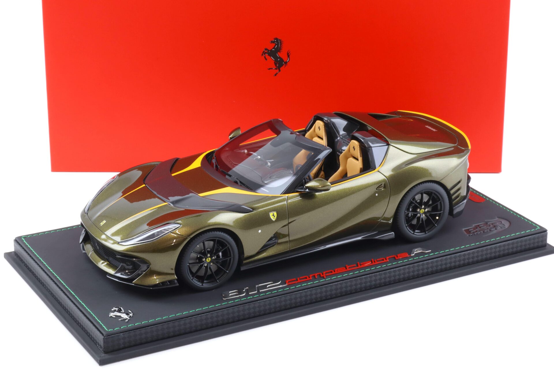 1:18 BBR Ferrari 812 Competizione A Aperta Verde Volterra green - Limited 100 pcs.