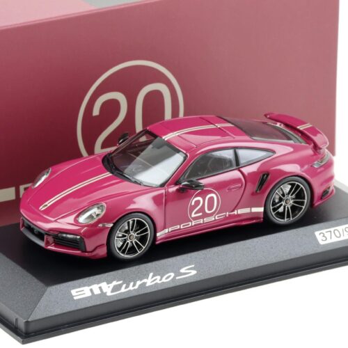 1:43 Minichamps Porsche 911 (992) Turbo S China 20th Anniversary ruby red WAP DEALER