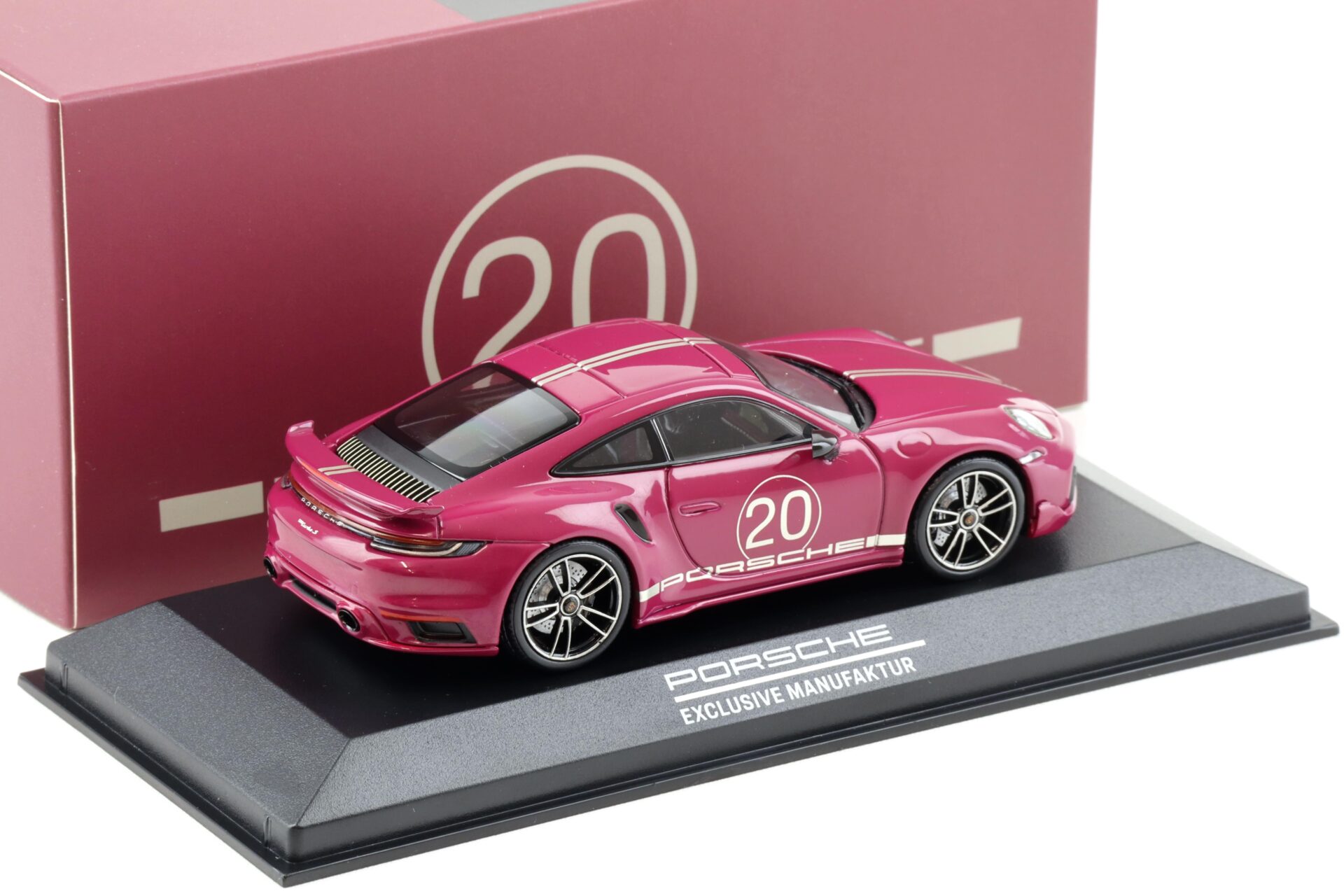1:43 Minichamps Porsche 911 (992) Turbo S China 20th Anniversary ruby red WAP DEALER