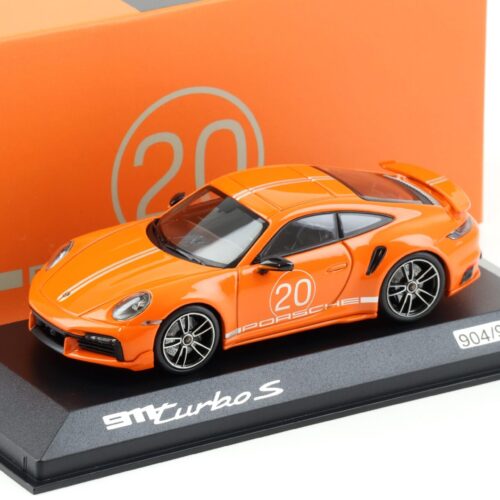 1:43 Minichamps Porsche 911 (992) Turbo S China 20th Anniversary Gulf orange WAP DEALER