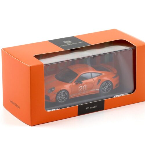 1:43 Minichamps Porsche 911 (992) Turbo S China 20th Anniversary Gulf orange WAP DEALER