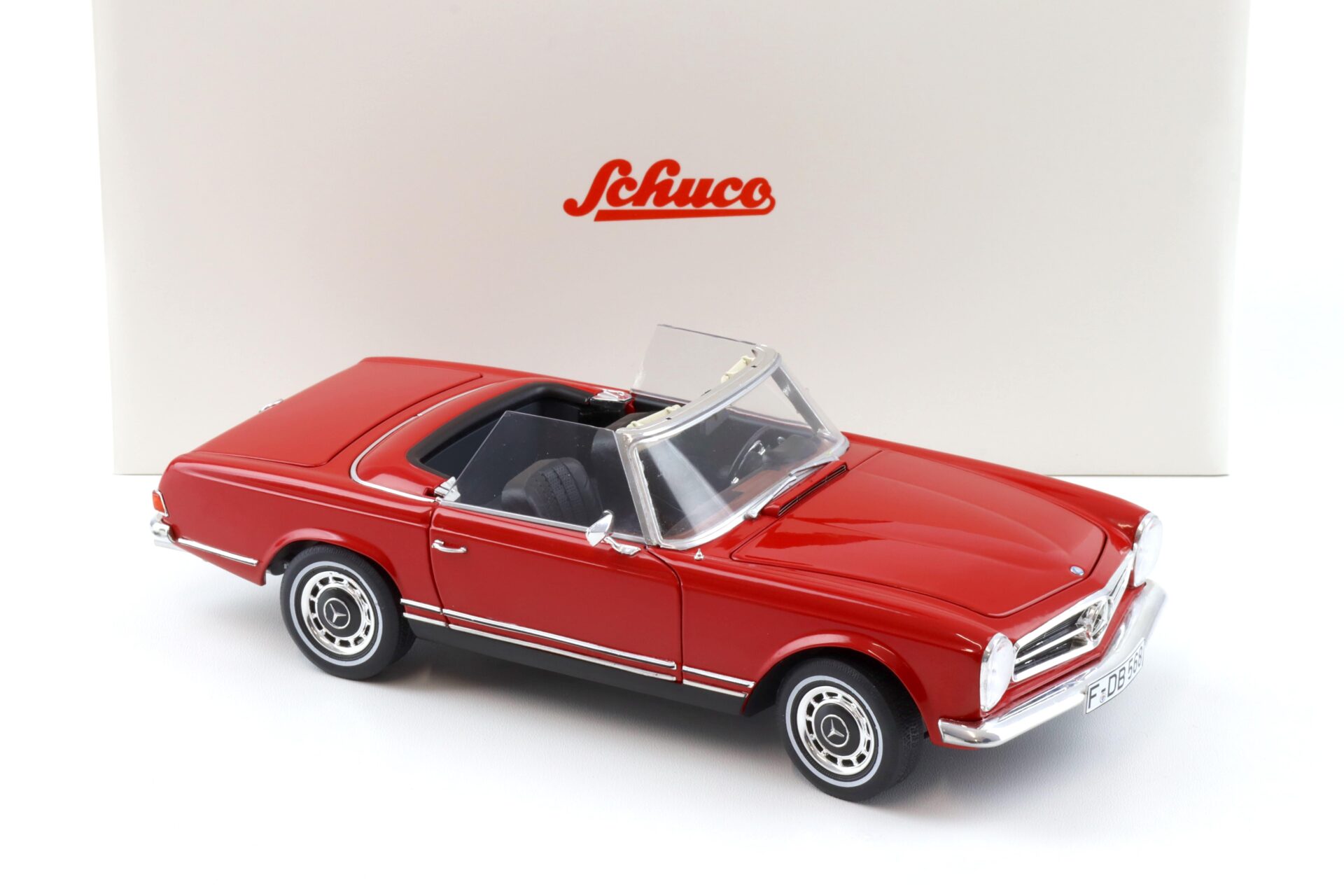 1:18 Schuco Mercedes 280 SL Pagode W113 with Hardtop red/ black