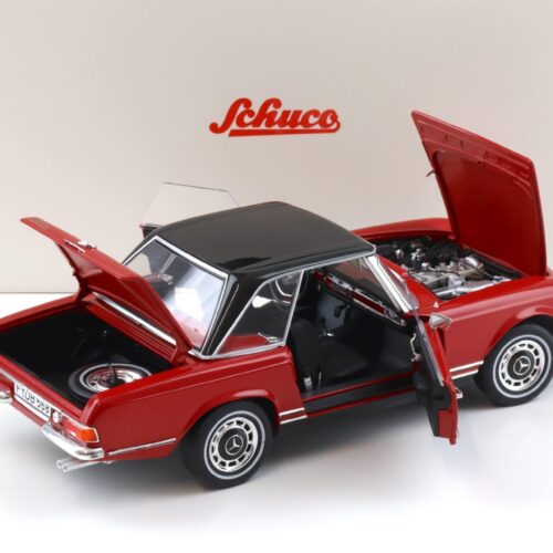 1:18 Schuco Mercedes 280 SL Pagode W113 with Hardtop red/ black