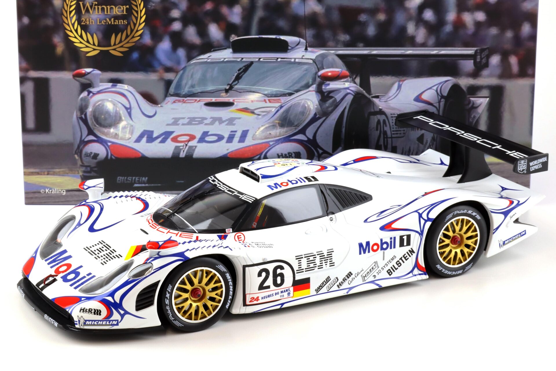 1:12 WERK83 Porsche 911 996 GT1 Winner 24h Le Mans 1998 Aiello/ McNish/ Ortelli