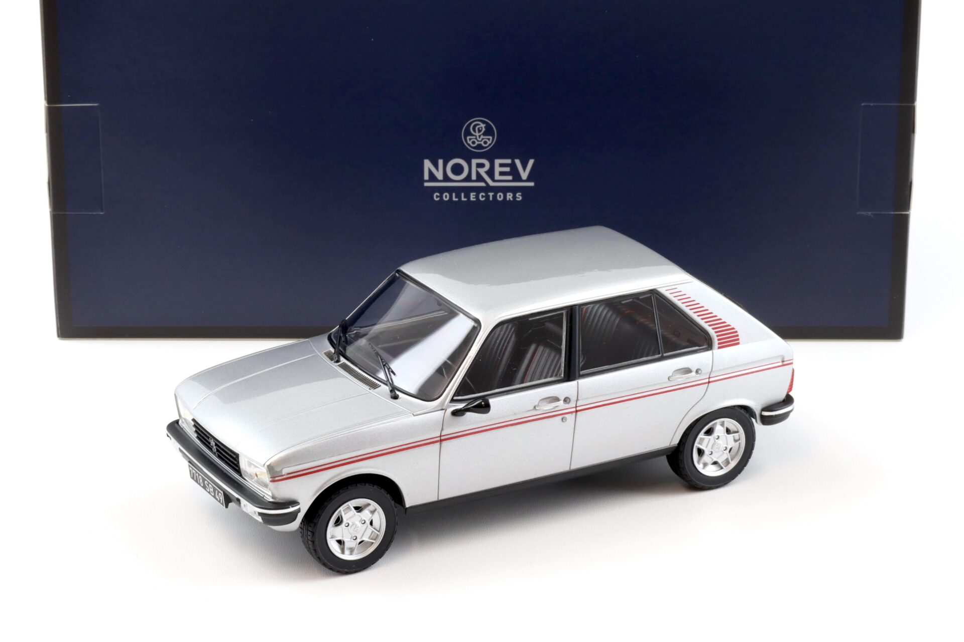 1:18 Norev Peugeot 104 S 1981 silver metallic - Limited 104 pcs.