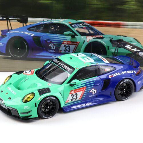 1:18 IXO Porsche 911 992 GT3 R 24h Nürburgring 2023 #33 FALKEN Bachler/ Müller
