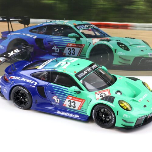 1:18 IXO Porsche 911 992 GT3 R 24h Nürburgring 2023 #33 FALKEN Bachler/ Müller
