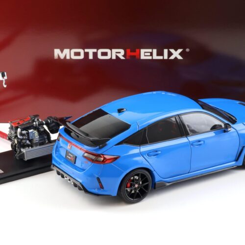 1:18 Motorhelix Honda Civic Type R (FL5) Racing blue pearl 2022 M85302