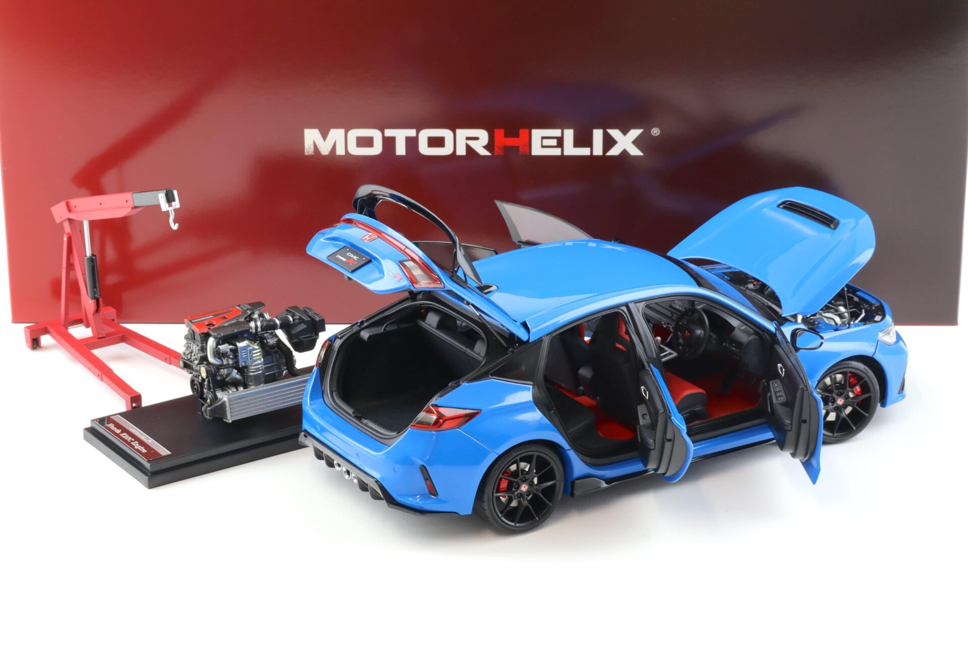 1:18 Motorhelix Honda Civic Type R (FL5) Racing blue pearl 2022 M85302