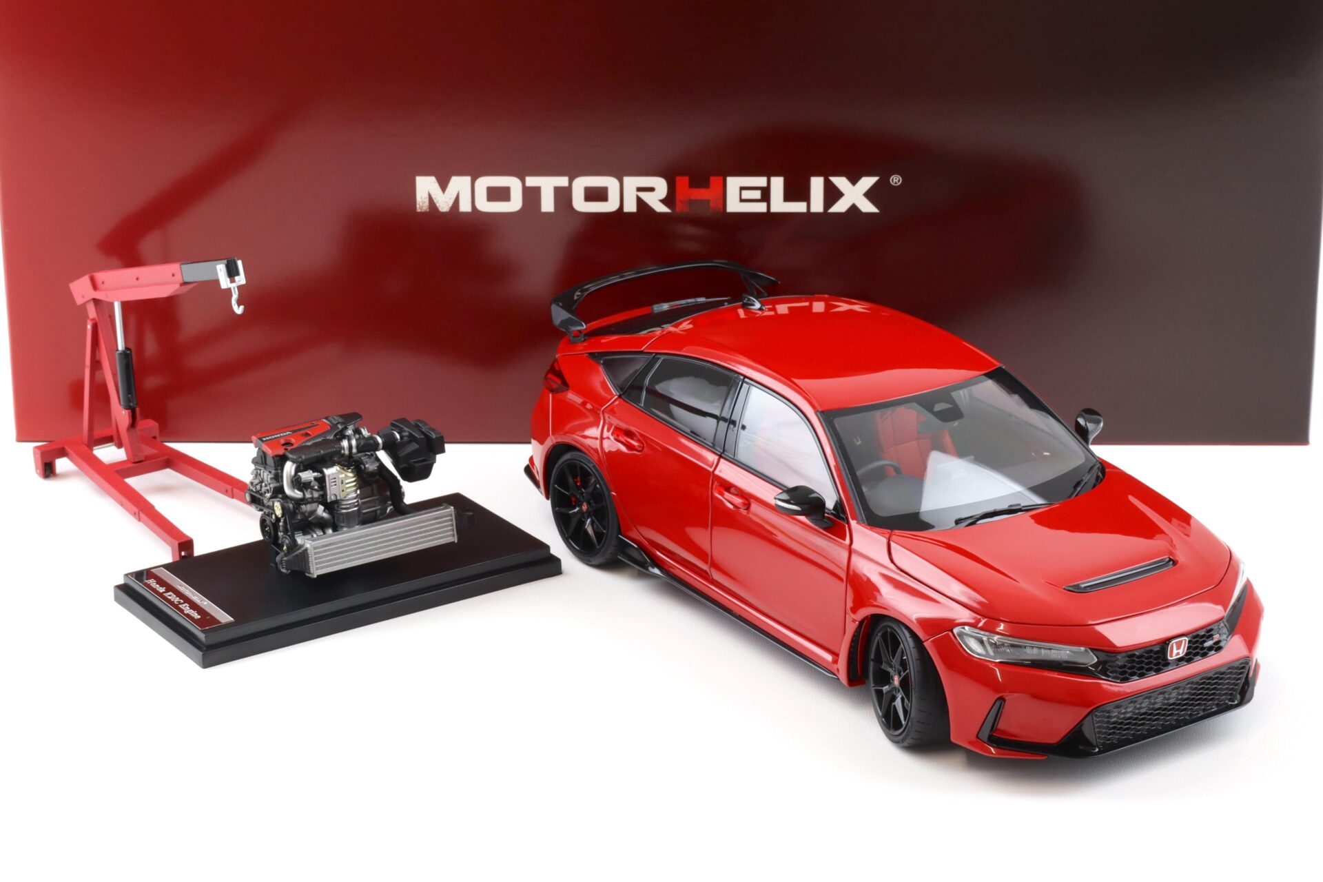 1:18 Motorhelix Honda Civic Type R (FL5) Rallye red 2022 M85304