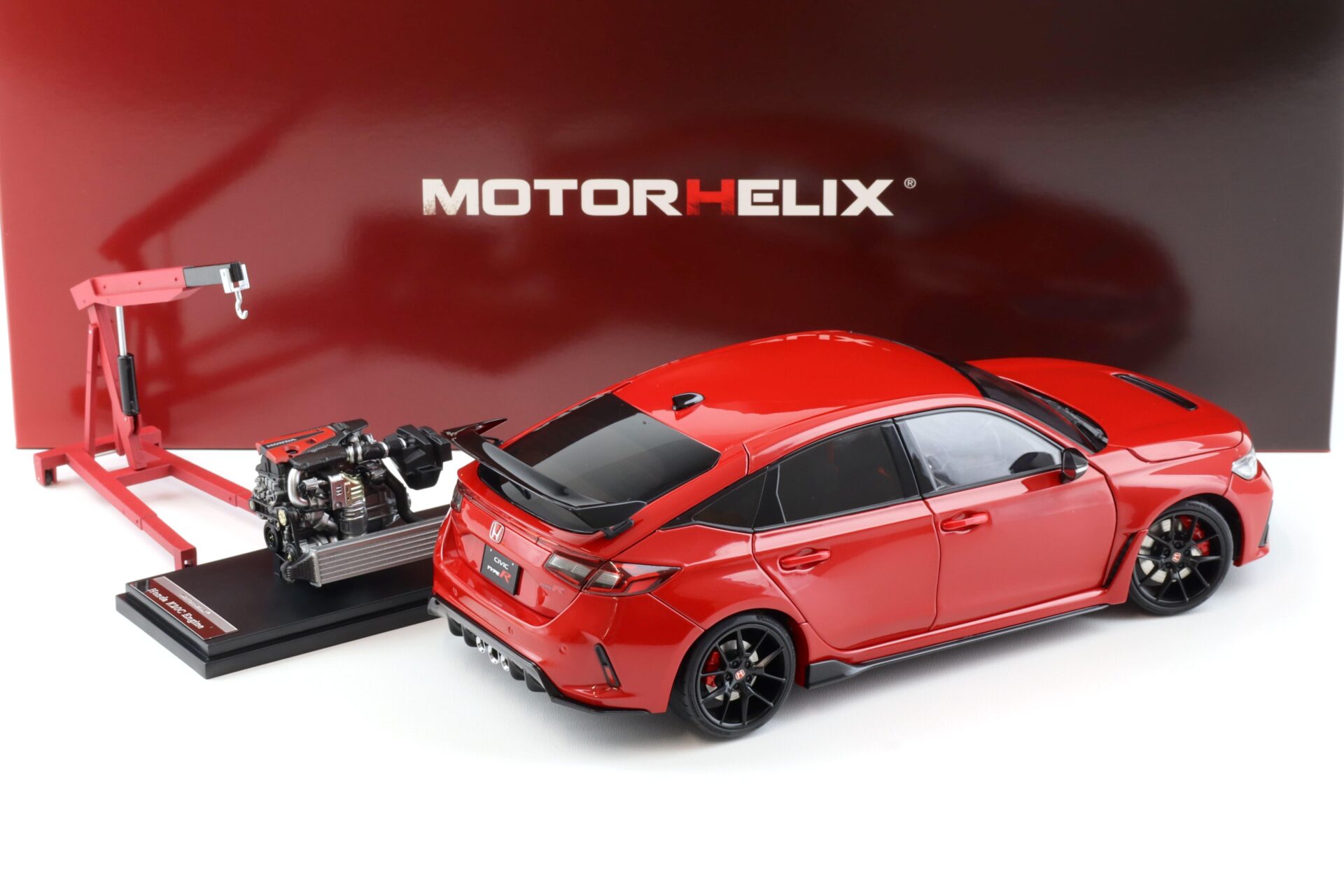 1:18 Motorhelix Honda Civic Type R (FL5) Rallye red 2022 M85304