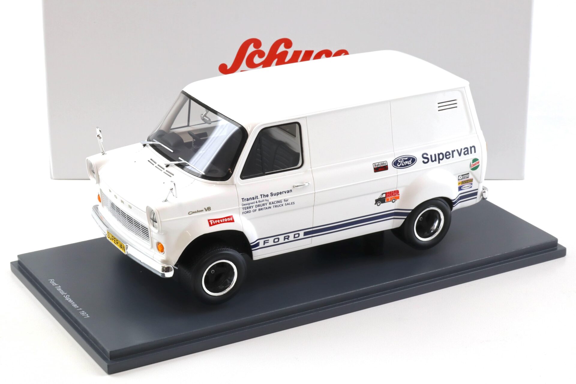 1:18 Schuco PRO.R18 Ford Transit SuperVan 1 - 1971 white