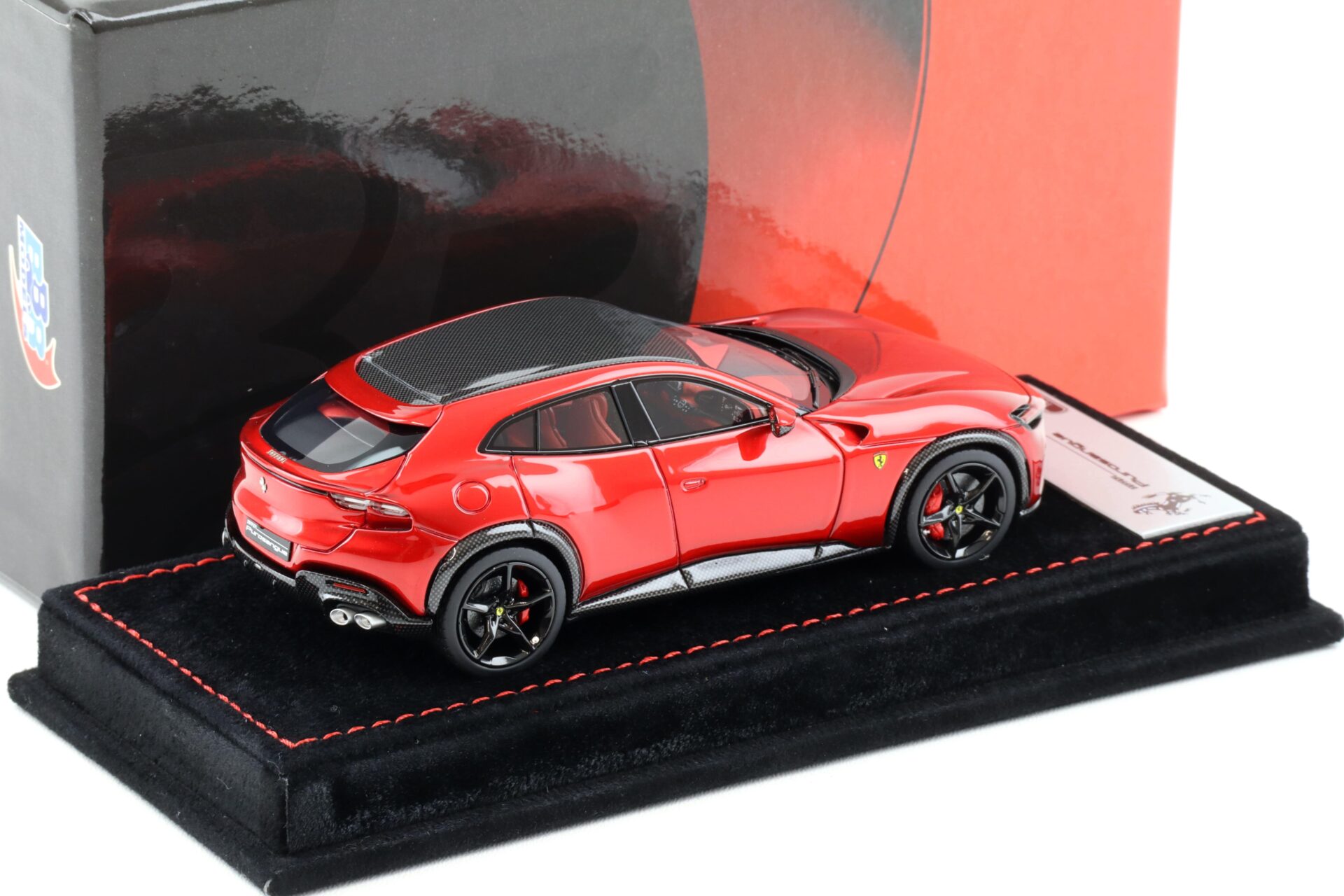 1:43 BBR Ferrari Purosangue 2023 F1 2007 red gloss Carbon roof - Limited 35 pcs.