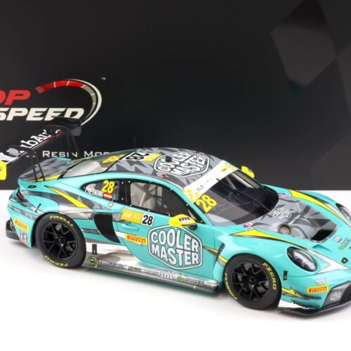 1:18 Top Speed Porsche 911 992 GT3 R #28 FIA GT 2023 World Cup HubAuto Racing