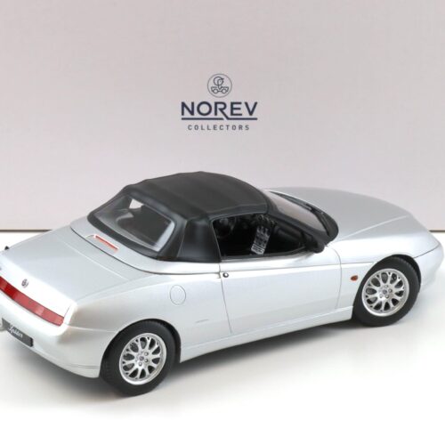 1:18 Norev Alfa Romeo Spider 2.0 T.Spark 1999 with Softtop silver - Limited 750 pcs.