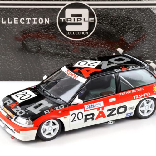 1:18 Triple9 Honda Civic EF3 #20 RAZO TRAMPIO Macau GP 1989 red T9-1800106