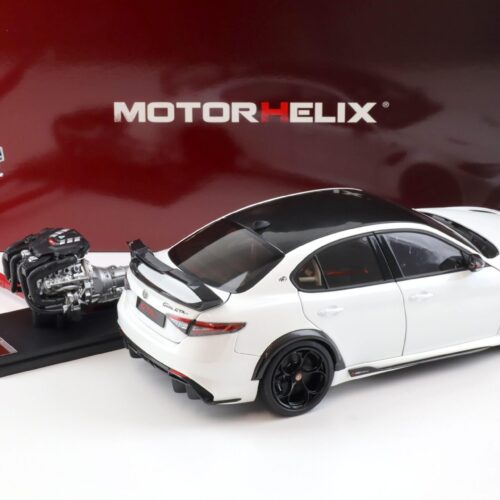 1:18 Motorhelix Alfa Romeo Giulia GTAm Bianco Trofed white + engine Die-Cast M89006
