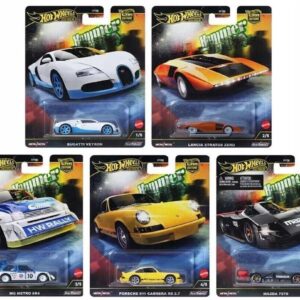 1:64 Hot Wheels Premium 2024 Hammer Drop SET 5 pcs. Mazda, Bugatti 976F