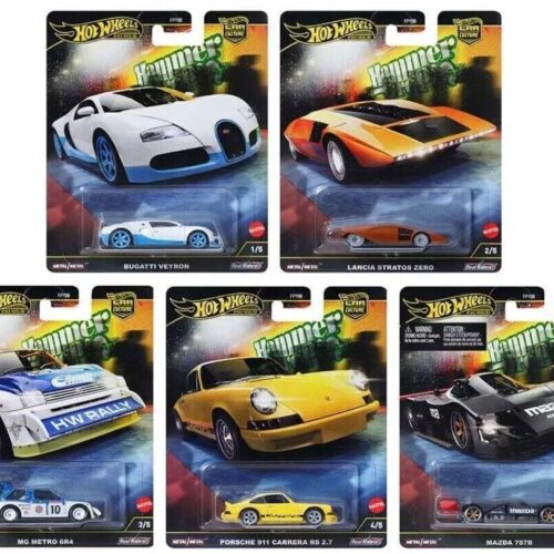 1:64 Hot Wheels Premium 2024 Hammer Drop SET 5 pcs. Mazda, Bugatti 976F