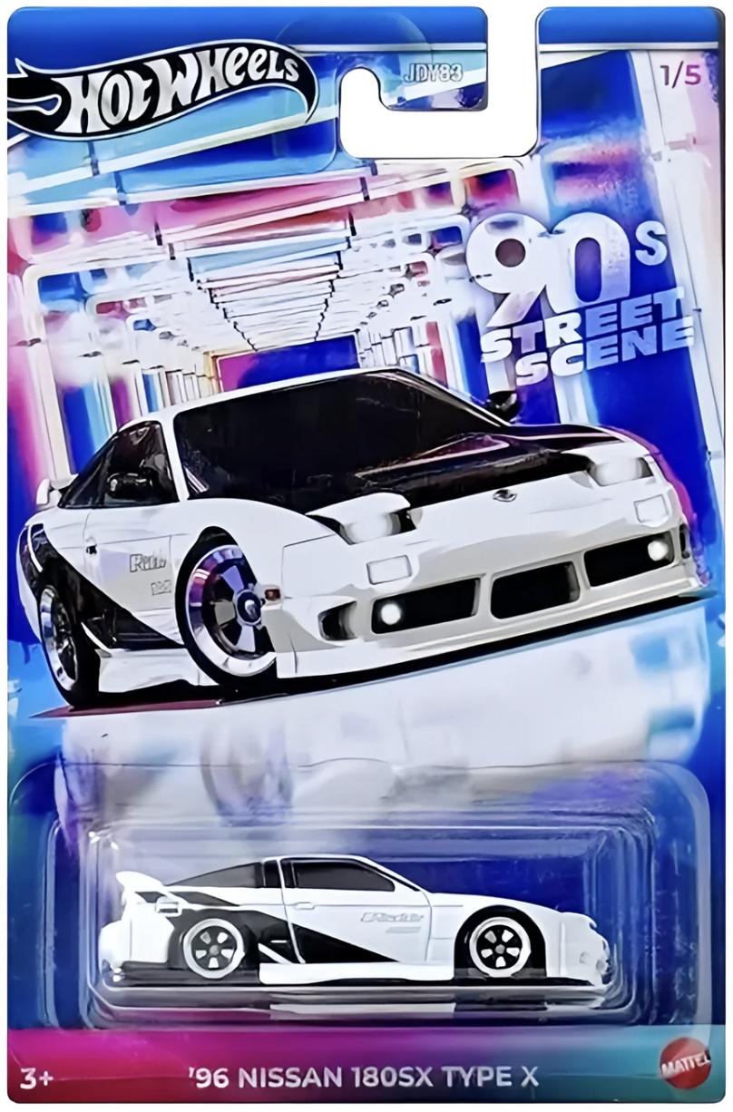 1:64 Hot Wheels 2024 90Â´s Street Scene JDY83-979A Nissan 180SX Type X white