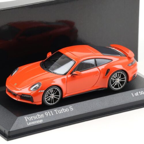 1:43 Minichamps Porsche 911 992 Turbo S Coupe 2020 Lava orange