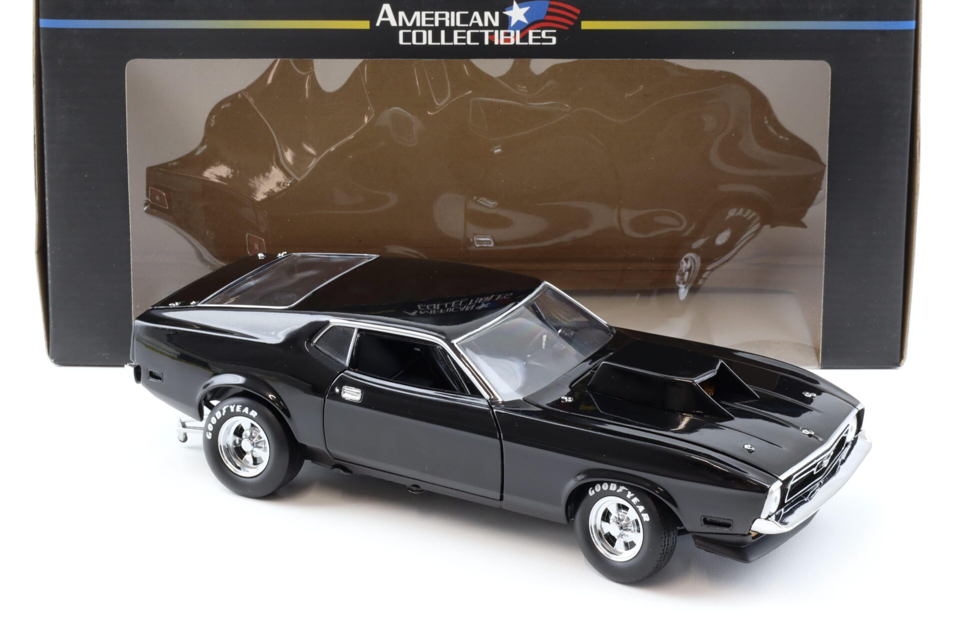1:18 Sun Star 1971 Ford Mustang Pro Stock Drag Car black 3618